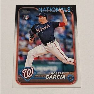 Topps Nationals Pitcher Card - Red and Blue